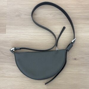 All Saints Sleek Green Crossbody Bag